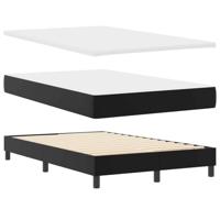 Bedframe met matras met matras Zwart 120 x 190 cm Kunstleer - thumbnail