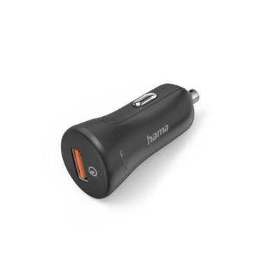 Hama USB-oplader 19.50 W 1x USB-A QC 3.0 Zwart Auto, Vrachtwagen