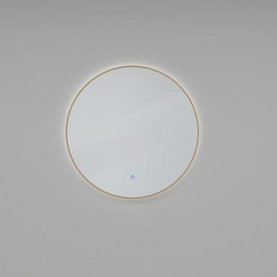 Wiesbaden Novi Ronde LED Badkamerspiegel 100cm - Dimbaar Messing