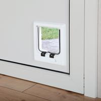 Trixie 4-weg kattenluik elektromagnetisch wit - thumbnail