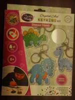 Brandunit Diamond painting - 3 dinosaurus sleutelhangers - thumbnail