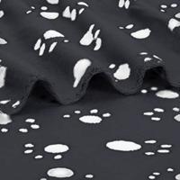 Nobleza Huisdierdeken - Fleece - Zwart met pootafdruk - Maat S - 75x75 cm - thumbnail