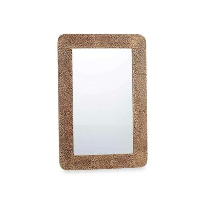 Wandspiegel Gift Decor Bruin Lakens 90 x 60 x 2 cm Rechthoekig