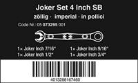 Wera 05073295001 Joker Set Ring-steeksleutelset 4-delig Sleutelbreedte (metrisch) 8 - 32 mm Sleutelbreedte (inch) 7/16 - thumbnail