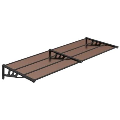 VidaXL Deurluifel 239x90 cm polycarbonaat zwart VidaXL Deurluifel 239x90 cm polycarbonaat zwart