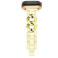 Metalen quick-release ketting band - Goud - Geschikt voor Apple watch 38mm / 40mm / 41mm / 42mm - thumbnail