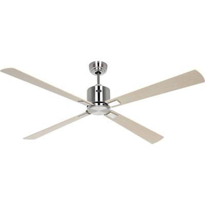 CasaFan ECO NEO III 152 BN-AH/BU WiFi Flügel Ahorn/Buche Plafondventilator 27 W (Ø x h) 152 cm x 360 mm Chroom (geborsteld) Met afstandsbediening, Timer, Met