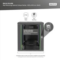 Digitus DN-19 12-U-SW 19inch-wandkast (b x h x d) 600 x 643 x 450 mm 12 HE Zwart (RAL 9005) - thumbnail