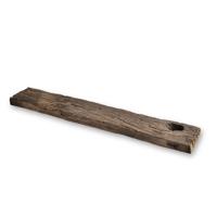 Looox Wood collection bath shelf raw ca 78x16x4cm massief eiken wbshraw78 - thumbnail