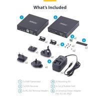 StarTech.com HDMI KVM Extender Over IP Netwerk, 4K 60Hz, Zonder Drivers, HDMI en USB Over Ethernet/CAT6, AVoIP, Tx/Rx Kit - thumbnail