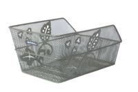 Basil cento flower- fietsmand - achterop - olive green - thumbnail