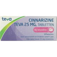 Teva Cinnarizine 25mg 30 Tabletten - thumbnail