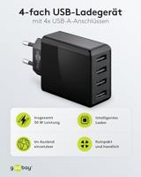goobay 4-Way USB Charger (30 W) oplader - thumbnail