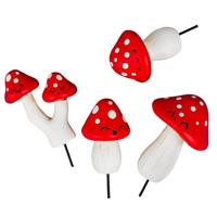 Bloempot paddenstoelen (set van 4) - thumbnail