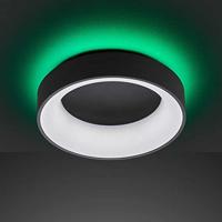 Deco Plafondlamp zwart Ø 45 cm met afstandsbediening - Dimbaar wit licht - Achtergrondverlichting - thumbnail