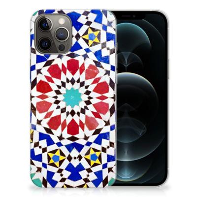iPhone 12 Pro Max | TPU | Siliconen hoesje | Mozaïek
