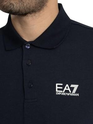 EA7 Emporio Armani 8NPF14 Polo Heren Donkerblauw - Maat M - Kleur: Donkerblauw | Soccerfanshop
