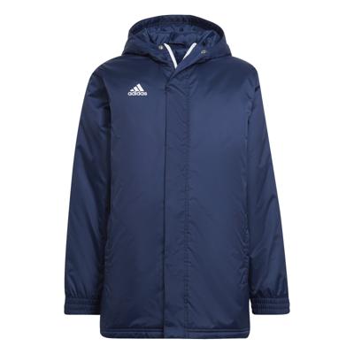 adidas Entrada 22 Stadium Jas Kids Donkerblauw Wit
