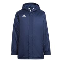 adidas Entrada 22 Stadium Jas Kids Donkerblauw Wit - thumbnail