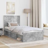 Bedframe Concerte Grijs 90 x 190 cm Massief grenenhout - thumbnail