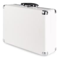Fenton RP115D Retro Platenspeler in Koffer met Ingebouwde Speakers, Bluetooth en USB - Wit - thumbnail
