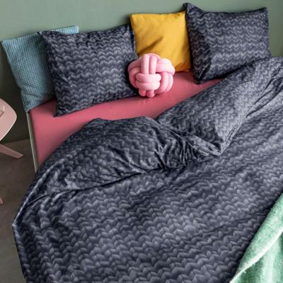 Snurk Twirre Charcoal Black dekbedovertrek