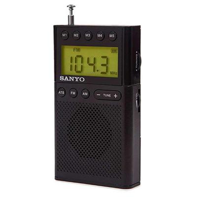 Portable Digitale Radio Sanyo Zwart AM/FM