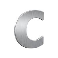 Basi 7300-0014 Huisnummerbord RVS - thumbnail