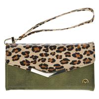 Mobilize 2in1 Gelly Clutch for Apple iPhone 13 Pro Green Leopard - thumbnail