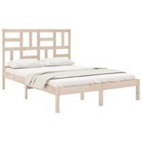 Bedframe zonder matras massief hout 140x200 cm - thumbnail