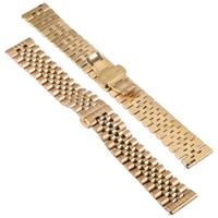 By Qubix - Stalen band - Goud - Compatible met Garmin Approach S12 / S40 / S42 - Compatible Garmin bandje - Bandbreedte: 20mm - thumbnail