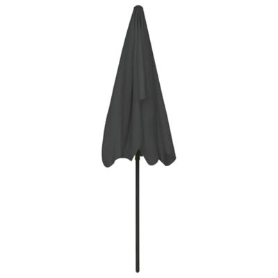 VidaXL Strandparasol 200x125 cm antracietkleurig - thumbnail