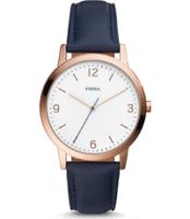 Horlogeband Fossil FS5429 Leder Blauw 20mm - thumbnail