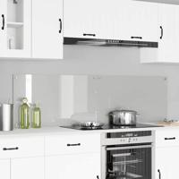 VidaXL Keuken achterwand 2 pcs doorzichtig 90 x 50 cm gehard glas - thumbnail