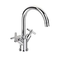 Keukenmengkraan Best Design New-Jax Twee Kruisgrepen 30,5 cm Chroom - thumbnail