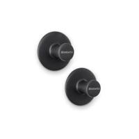 Brabantia handdoekhaakjes set van 2 dark grey - thumbnail