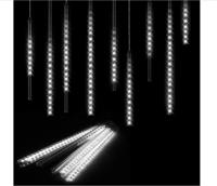 Diamanten regenlichtketting koud wit binnen of buiten - thumbnail