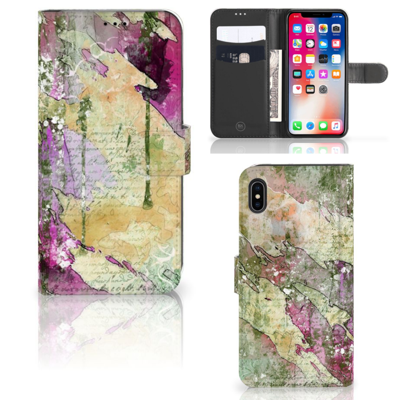 Hoesje Apple iPhone Xs Max Letter Painting Hoesje Apple iPhone Xs Max Letter Painting