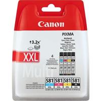 Inktcartridge Canon CLI-581XXL zwart + 3 kleuren - thumbnail