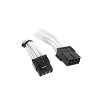 BitFenix PCI-E (6 + 2 pin) – PCI-E (6 + 2 pin), 0,45 m – stroomkabel (0,45 m, stekker/bus, PCI-E (6 + 2 pin), PCI-E (6 + 2 pin), wit) - thumbnail