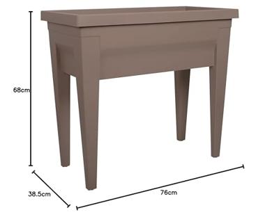 EDA Groentegebied met tafel City Veg & Table - 73 x 38,5 x H 68 cm - 57 L - Taupe