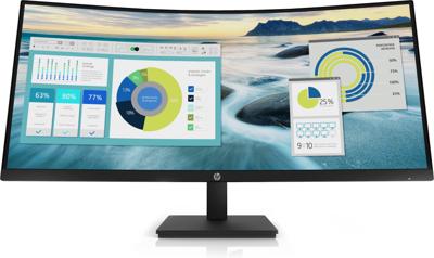 HP P34hc G4 LED-monitor Energielabel G (A - G) 86.4 cm (34 inch) 3440 x 1440 Pixel 21:9 5 ms USB-C, USB-A 3.2 Gen 1, USB-B, DisplayPort, HDMI, Audio-Line-out