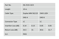 Digitus DK-2533-10/3 Glasvezel Optische vezel Aansluitkabel 10.00 m Turquoise [1x LC-stekker - 1x LC-stekker] 50/125 µ Multimode OM3 - thumbnail