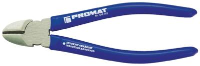 Promat/Tecwerk Zijsnijtang | lengte 160 mm | hoofd gepolijst | kunststof mantel max. 2 mm - 4000810103