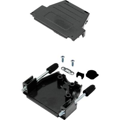 MH Connectors MHDSSK-P-15-L-K D-sub behuizing Aantal polen: 15 Zwart 1 stuk(s)