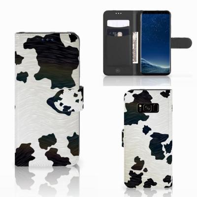 Samsung Galaxy S8 | Telefoonhoesje | Met pasjeshouder | Koeienvlekken