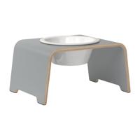 dogBar® Honden voerbar Single, grijs, Maat: M - thumbnail