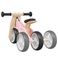 Loopfiets voor kinderen 2-in-1 roze - thumbnail