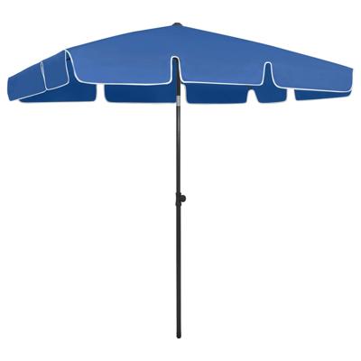 VidaXL Strandparasol 200x125 cm azuurblauw VidaXL Strandparasol 200x125 cm azuurblauw