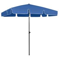 VidaXL Strandparasol 200x125 cm azuurblauw - thumbnail